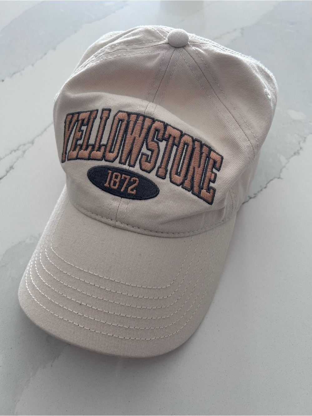 Joe Fresh Beige Yellowstone 1872 Baseball Cap